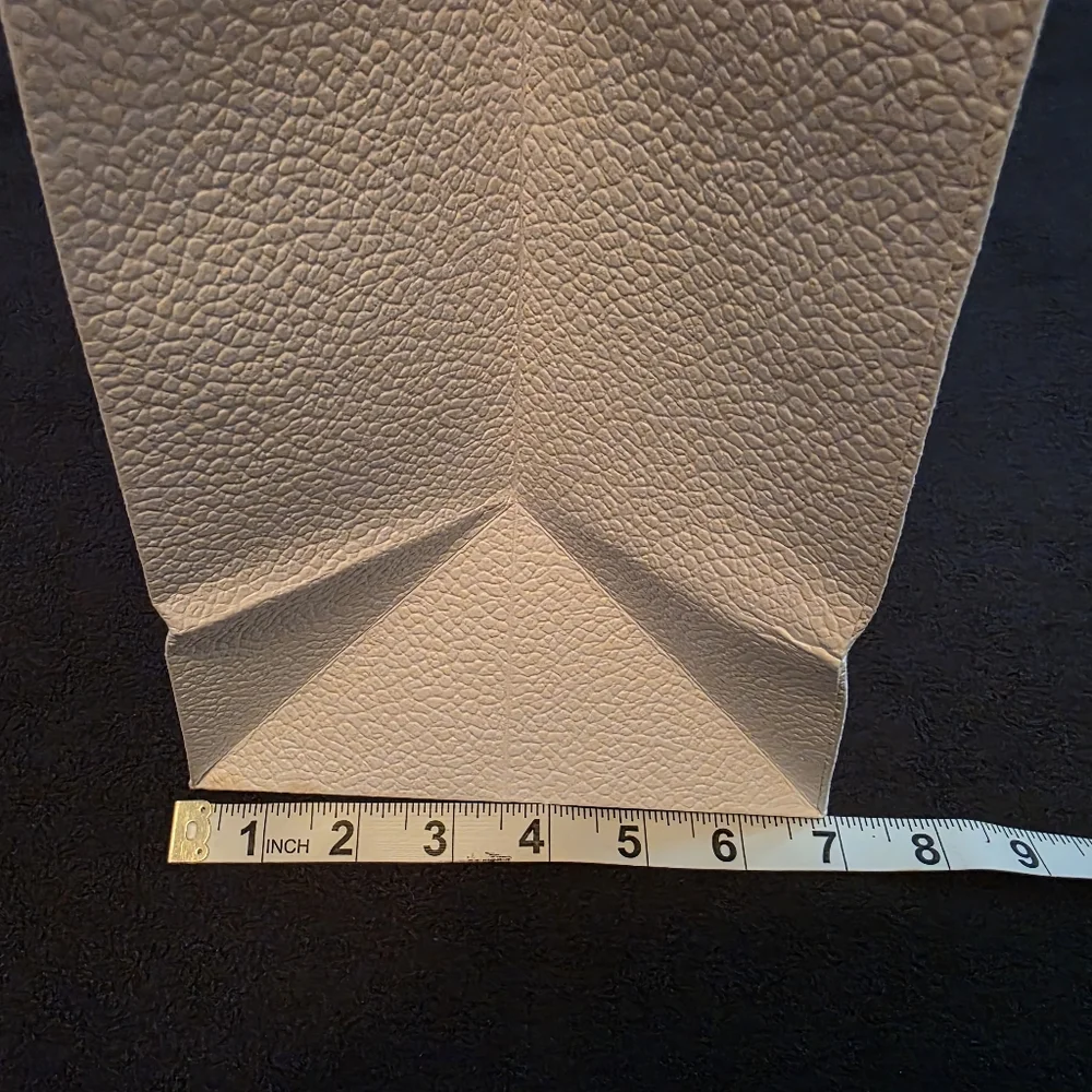 Authentic Dior White Textured Shopping Bag – Large Size, 18” x 15” x 5.5”